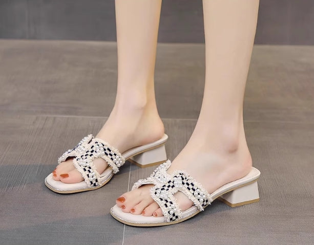 【shoes】ミドルヒールサンダルG21857