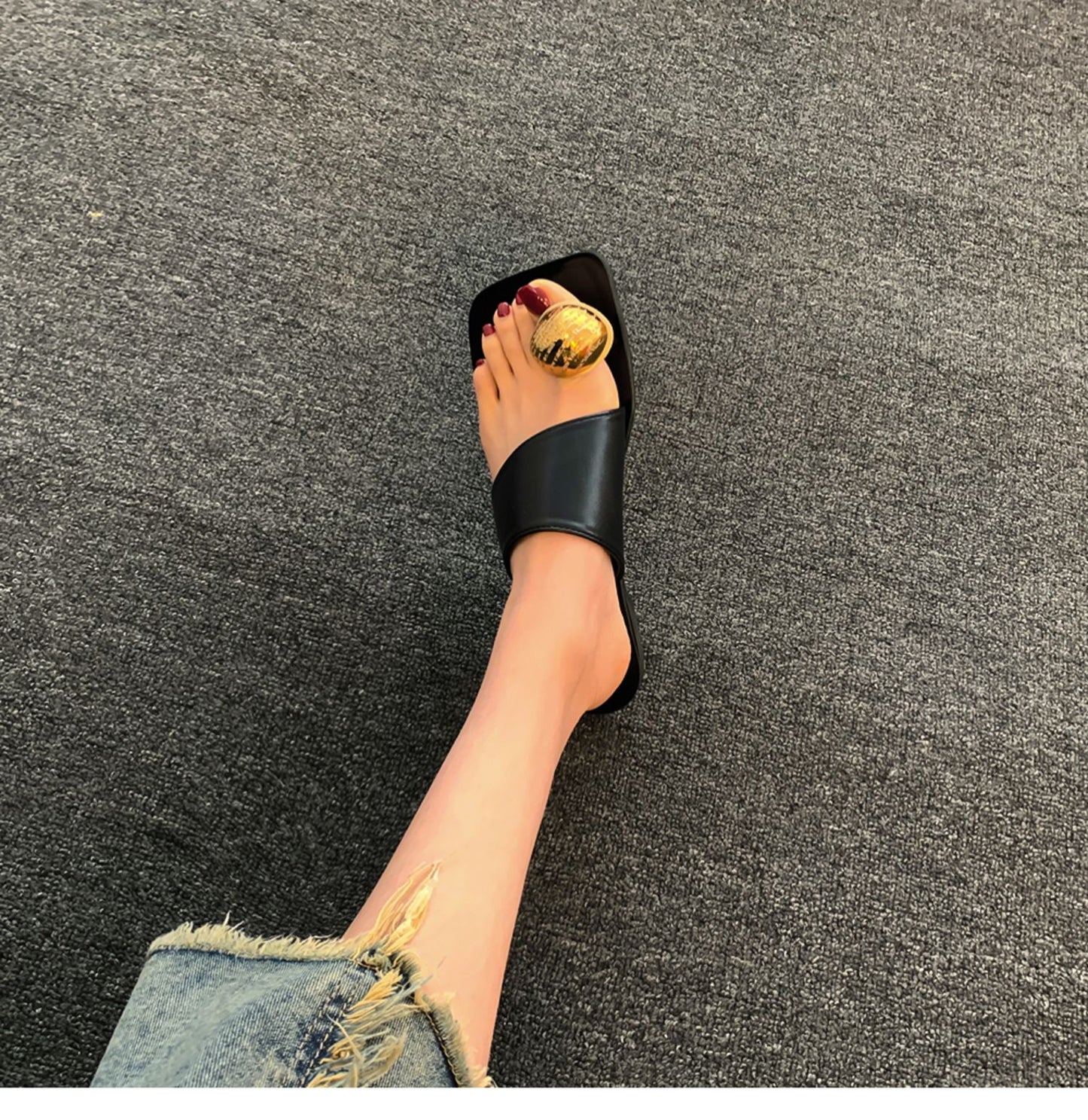 【shoes】3色スクエアトゥサンダルG21870