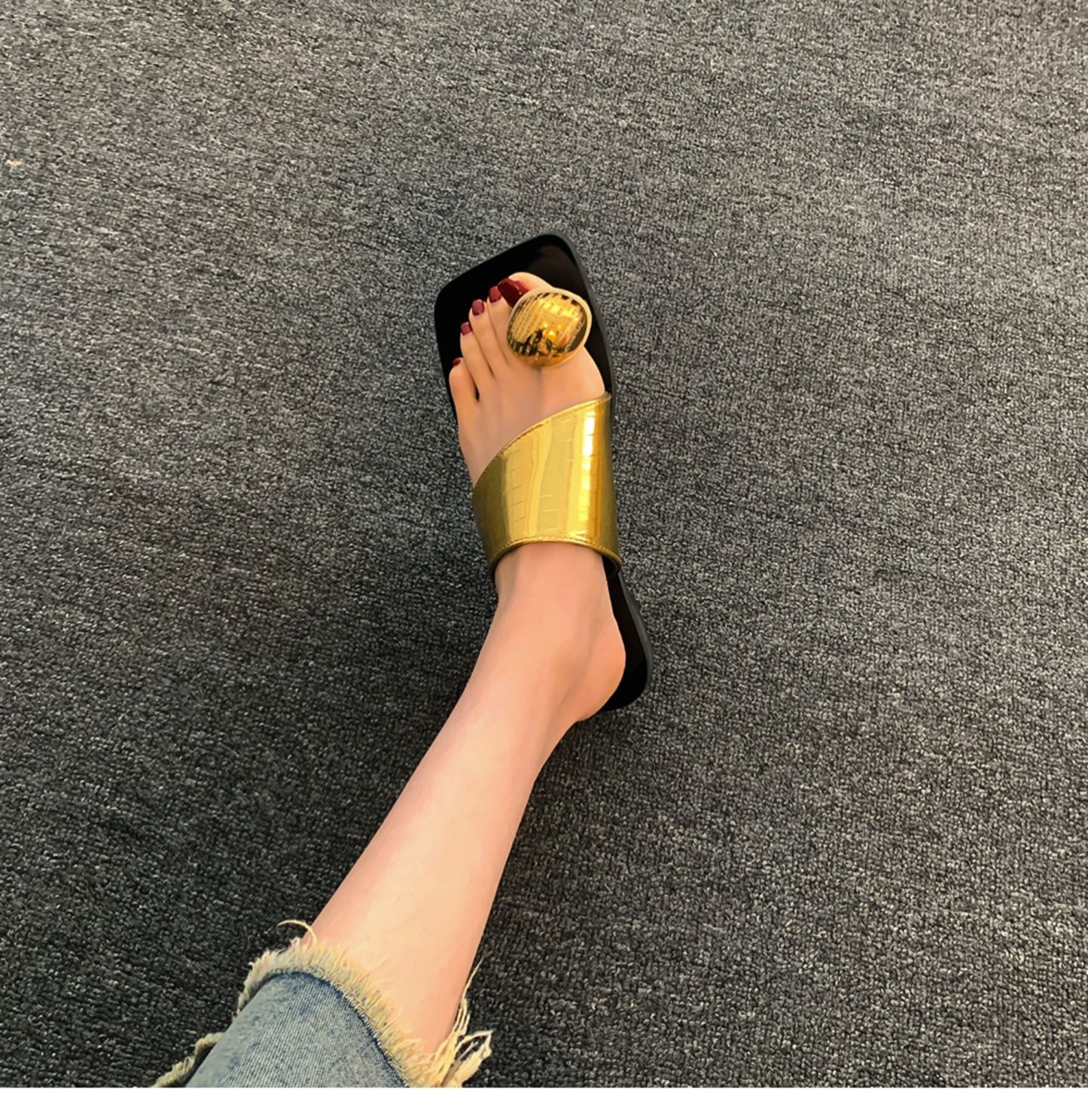 【shoes】3色スクエアトゥサンダルG21870