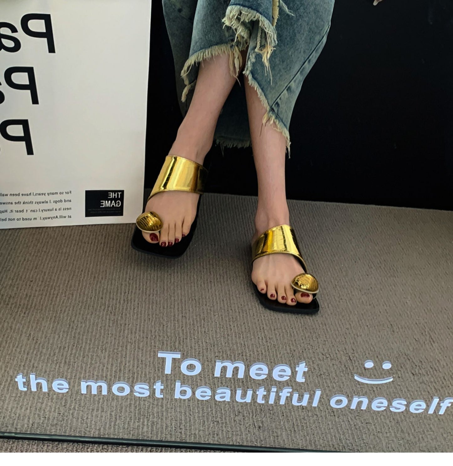 【shoes】3色スクエアトゥサンダルG21870