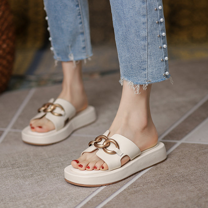 【shoes】2色選択可 厚底サンダルG21873