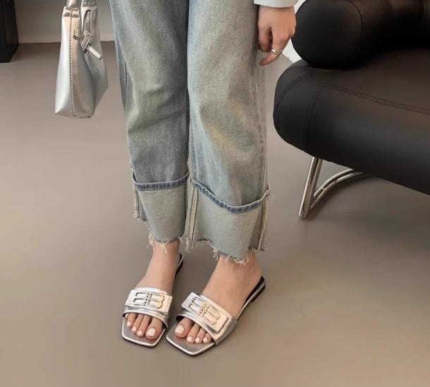 【shoes】スクエアトゥサンダルG21880