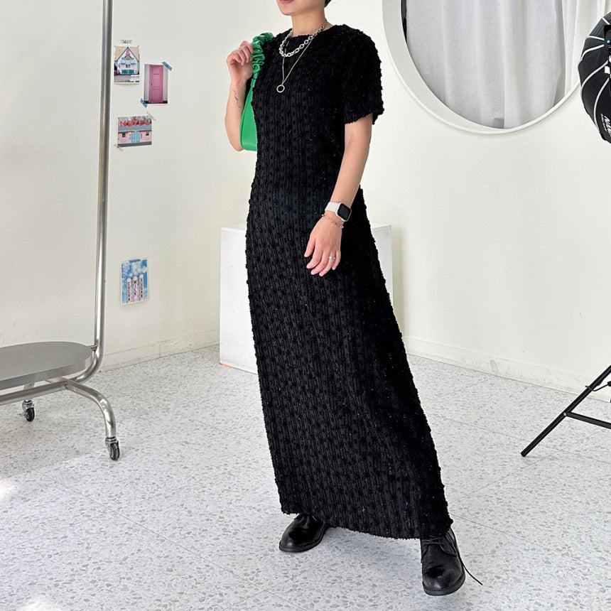 【dress】ラウンドネックデートワンピースG21972