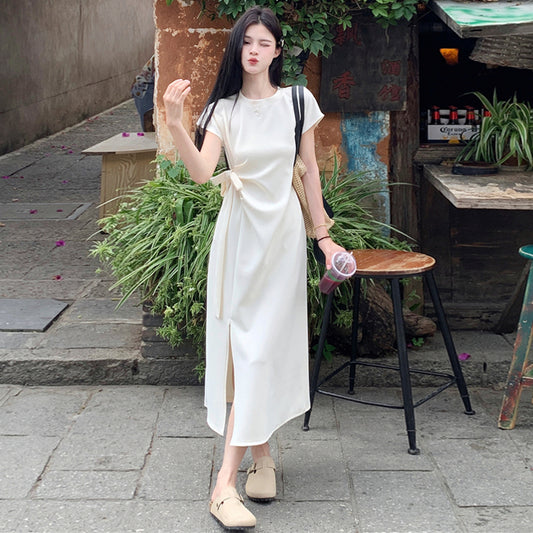 【dress】リボンスリットデートワンピースG21975