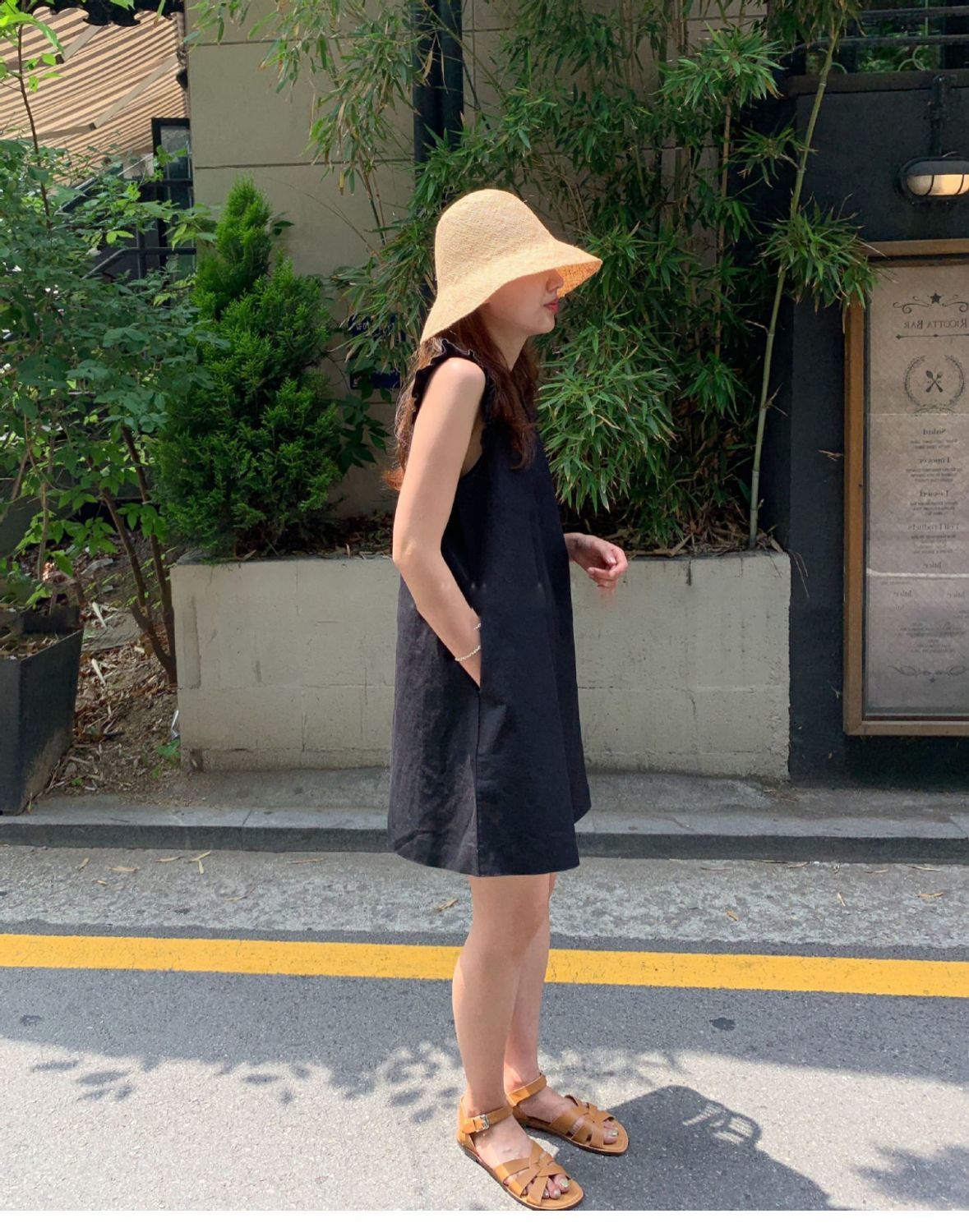 【dress】ノースリーブVネックデートワンピースG22012