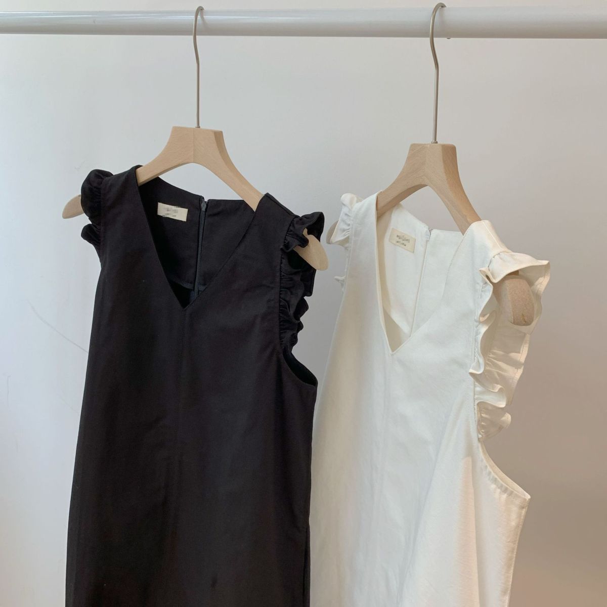 【dress】ノースリーブVネックデートワンピースG22012