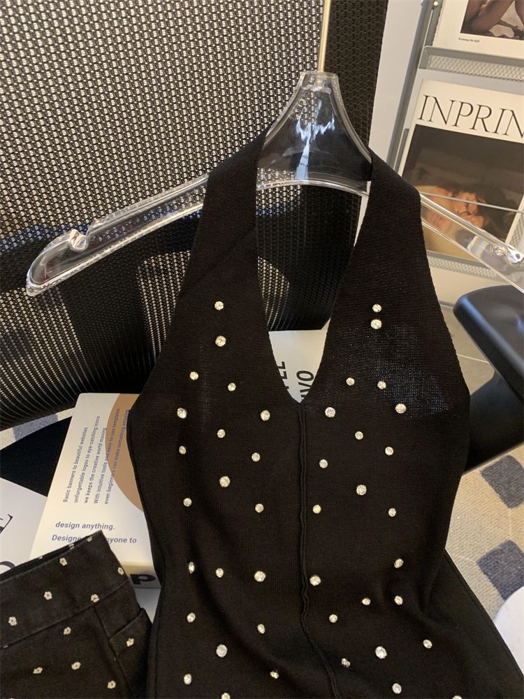 【tops】ダイヤモンドニットタンクトップG22066