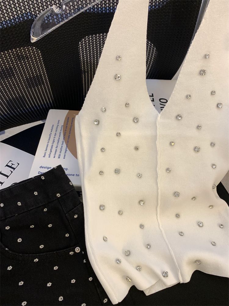 【tops】ダイヤモンドニットタンクトップG22066