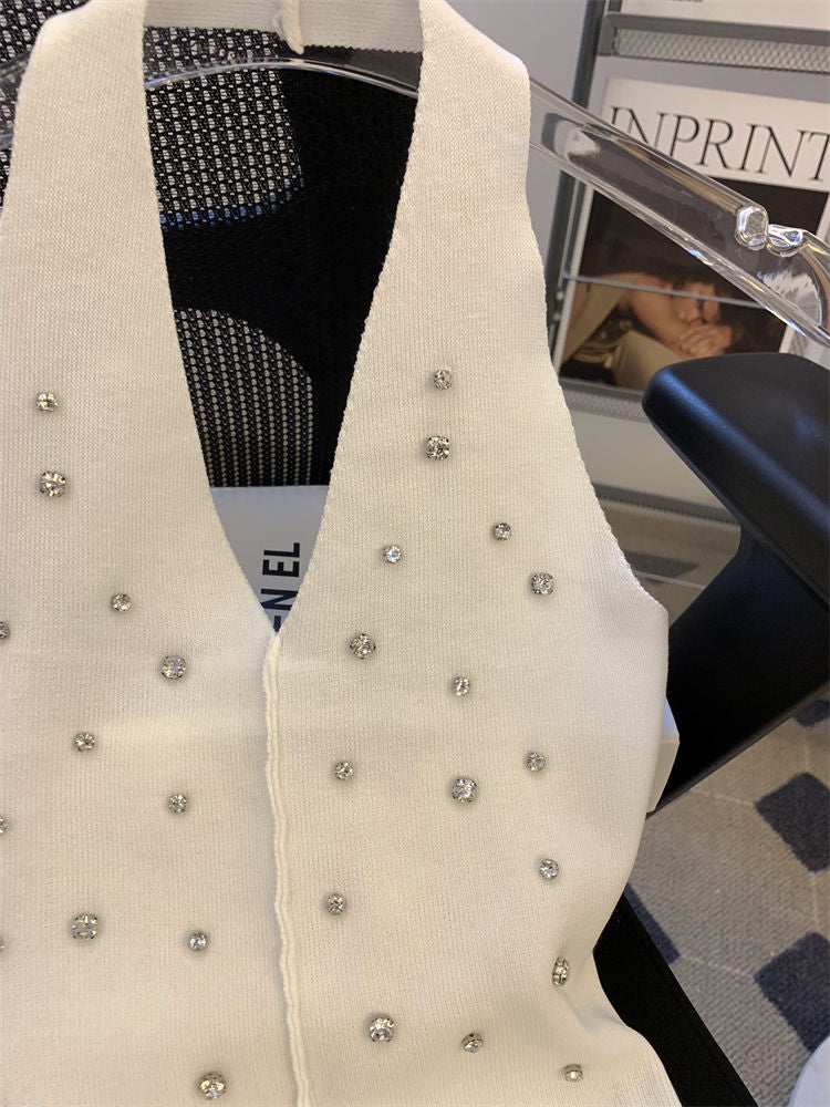 【tops】ダイヤモンドニットタンクトップG22066