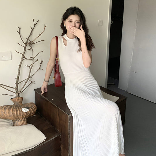 【dress】体型カバーニットワンピースG22105