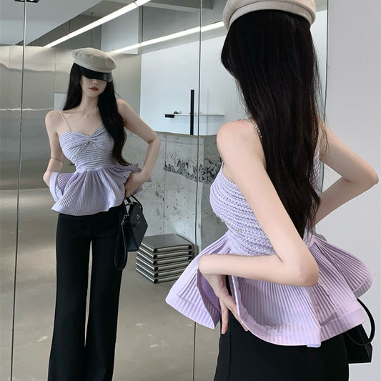 【tops】ペプラムキャミソールG22135