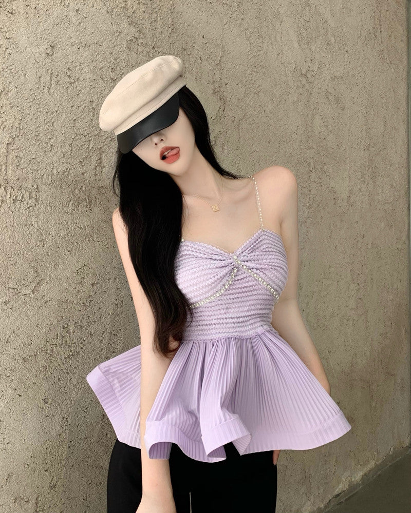 【tops】ペプラムキャミソールG22135