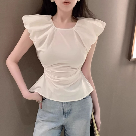 【tops】フレンチスリーブブラウスG22144