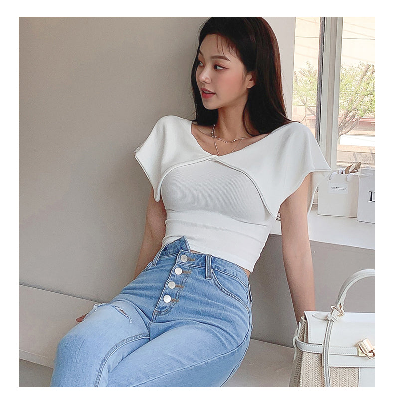 【tops】VネックTシャツG22147