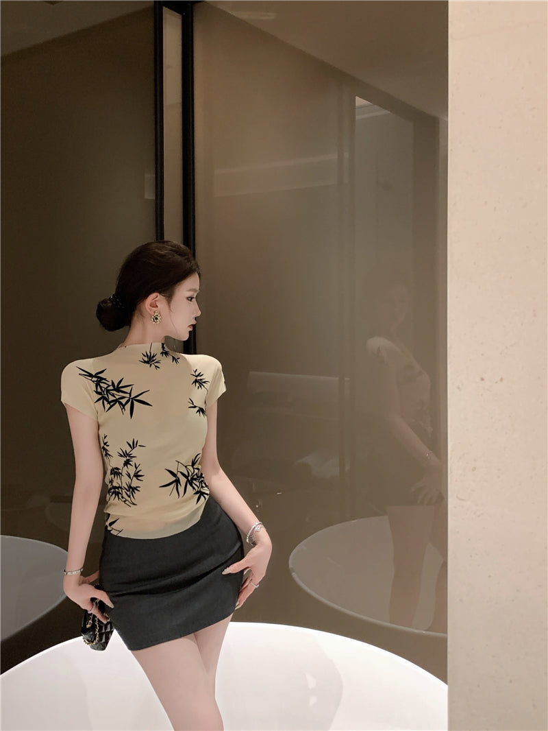 【tops】体型カバーTシャツG22148