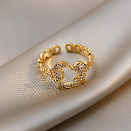 【小物】ハート柄指輪アクセサリーG22198