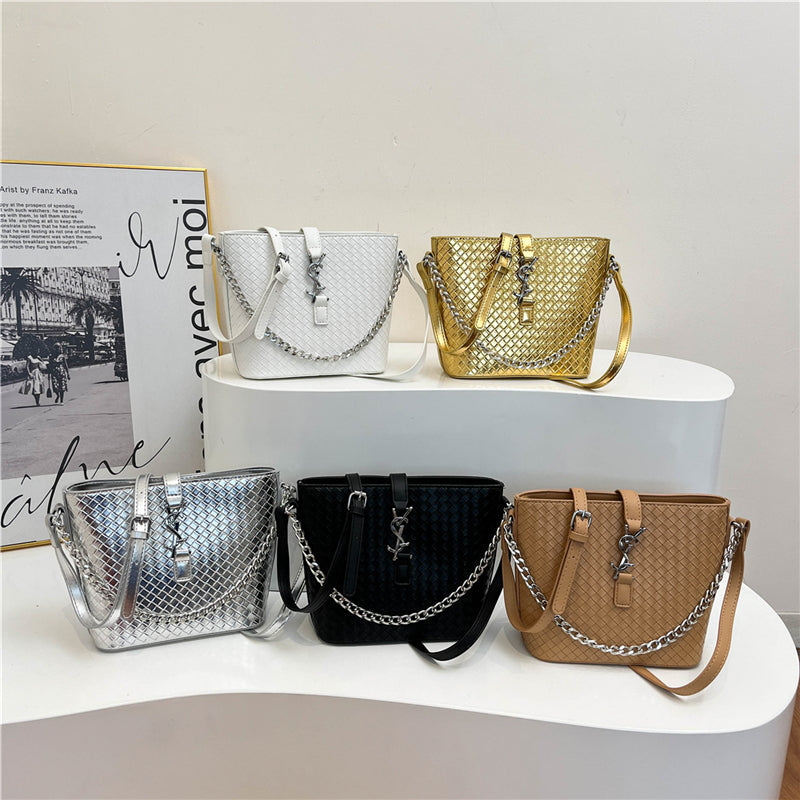 【小物】デザインバケツ型ハンドバッグG22233