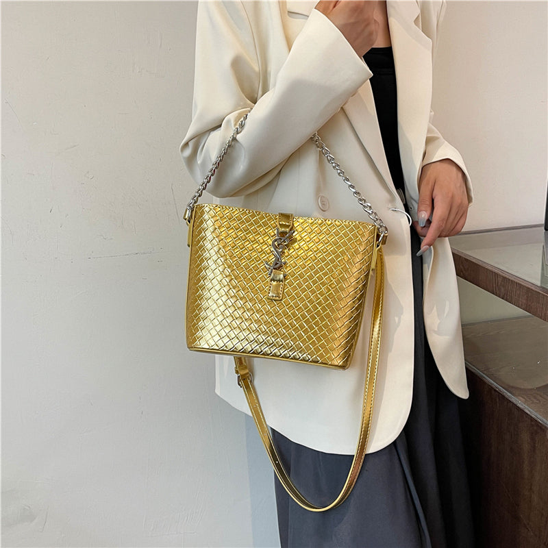 【小物】デザインバケツ型ハンドバッグG22233