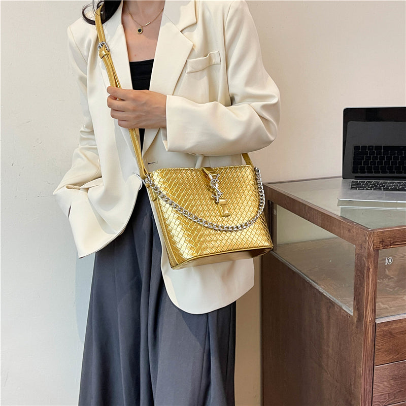 【小物】デザインバケツ型ハンドバッグG22233