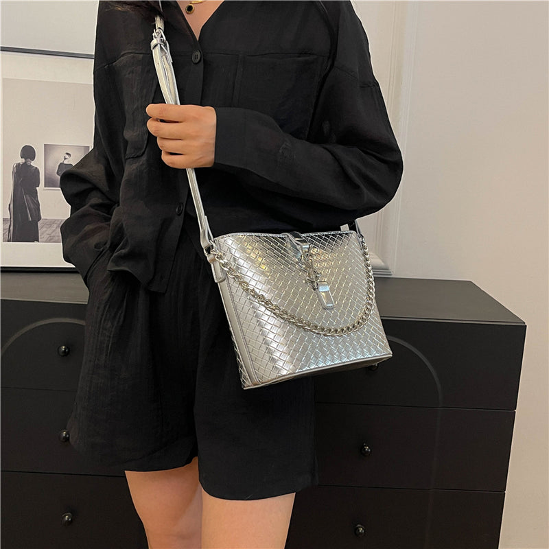 【小物】デザインバケツ型ハンドバッグG22233