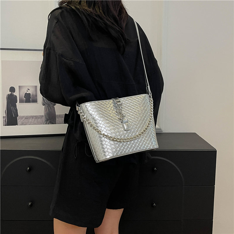 【小物】デザインバケツ型ハンドバッグG22233