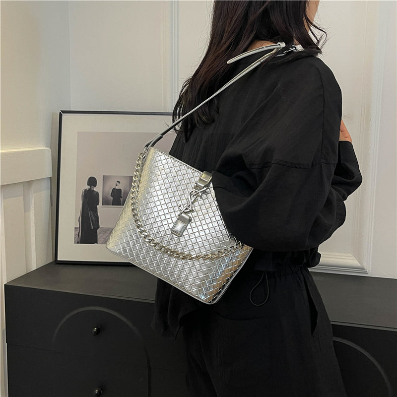 【小物】デザインバケツ型ハンドバッグG22233