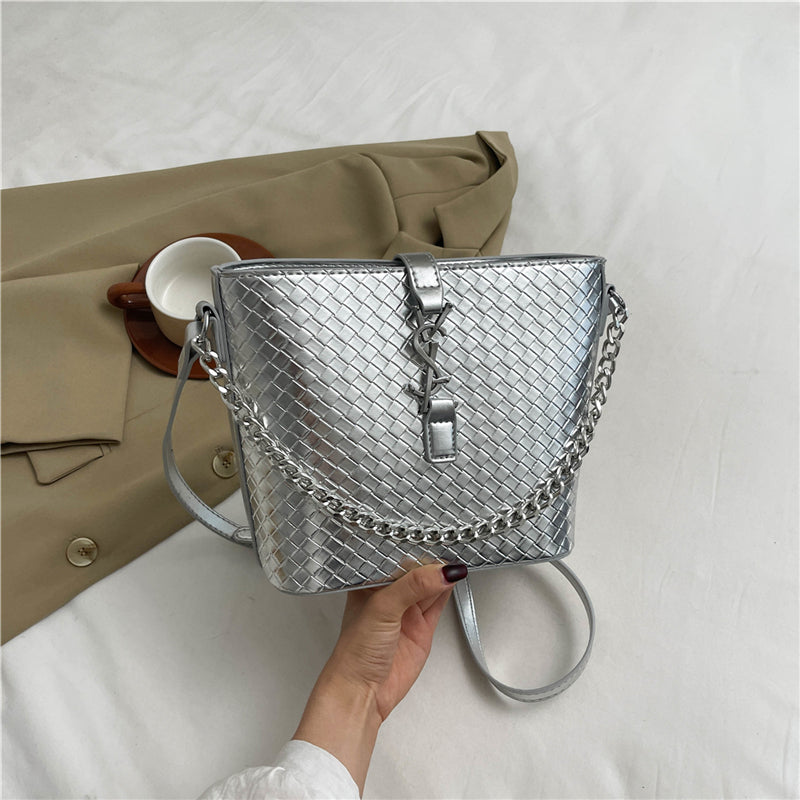 【小物】デザインバケツ型ハンドバッグG22233