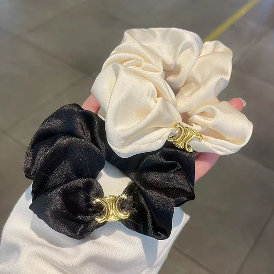 【小物】2色英字柄シュシュヘアゴムG22256