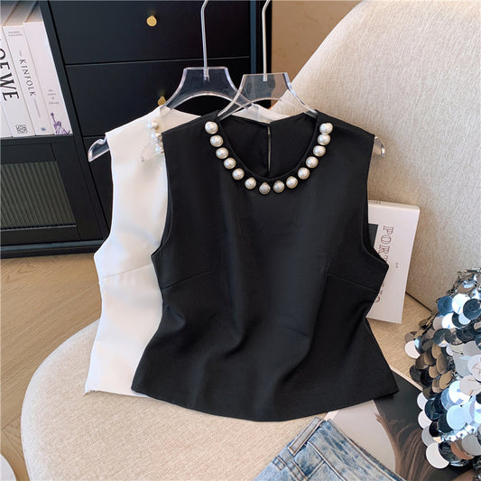 【tops】2色ビーズタンクトップG22273