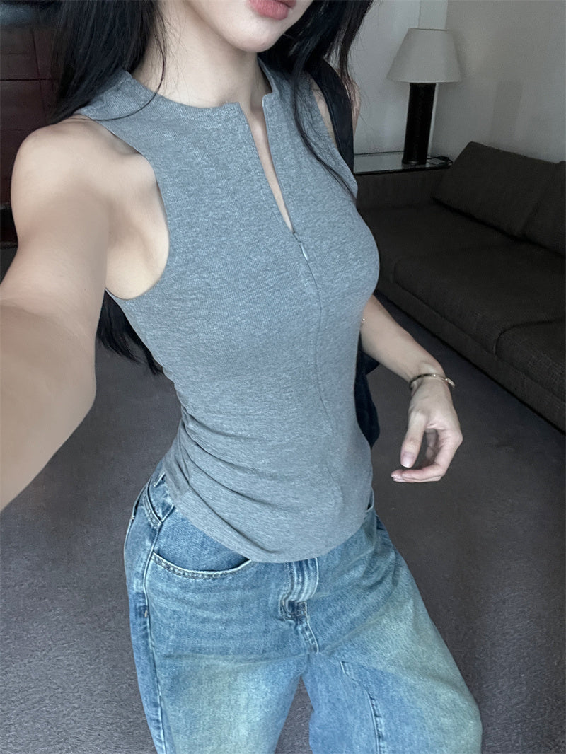 【tops】2色ノースリーブタンクトップG22274