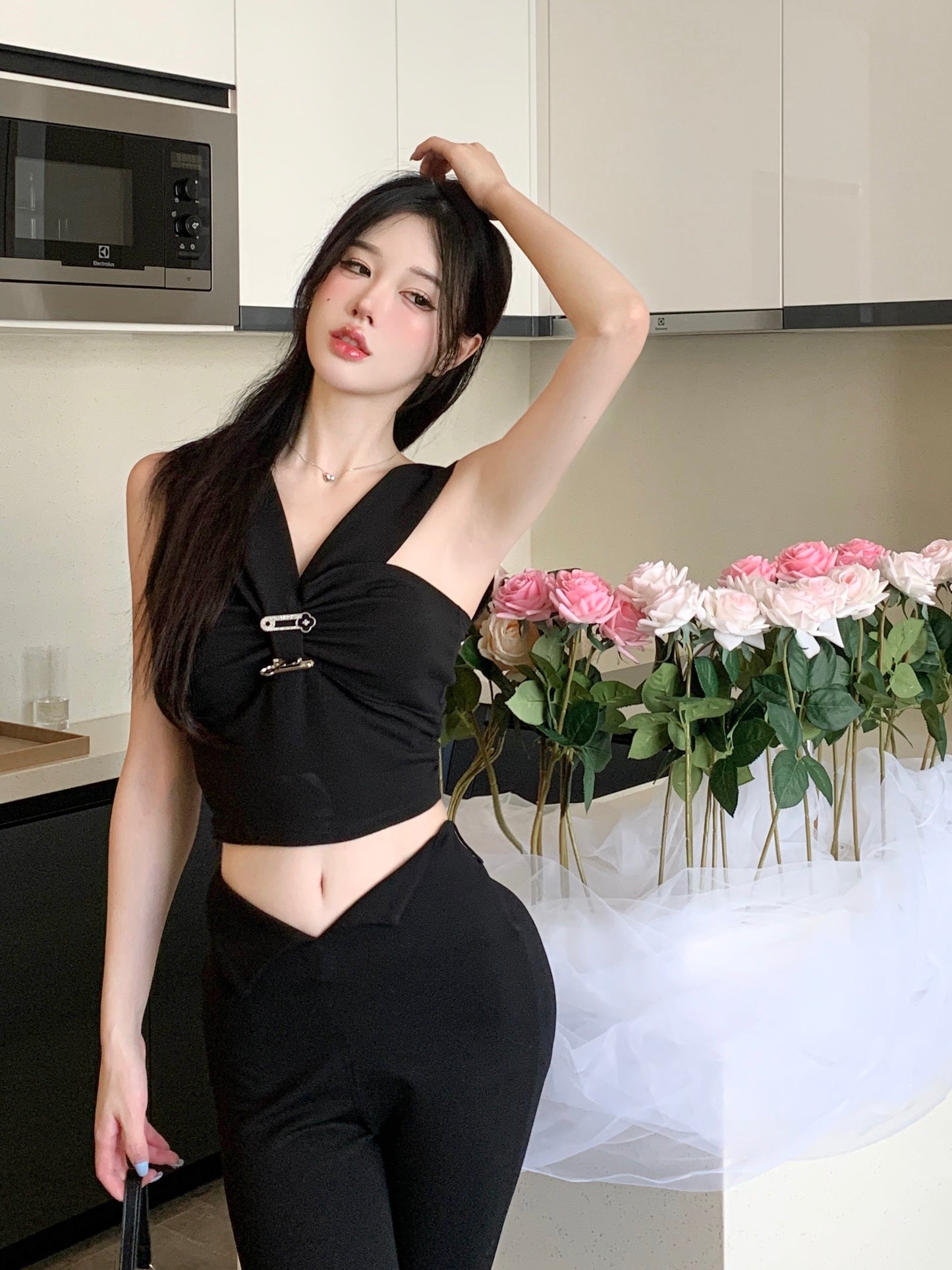 【tops】ノースリーブキャミソールG22278