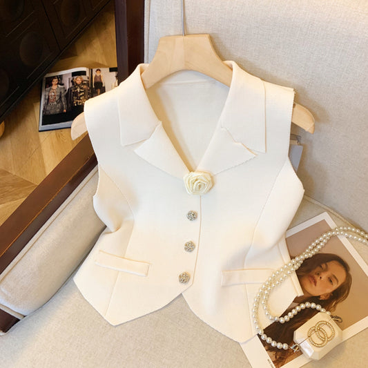 【tops】VネックスーツチョッキG22286