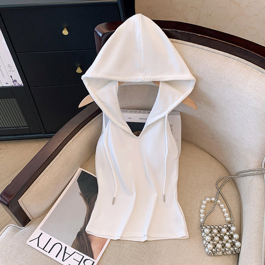 【tops】カップ付きフード付きキャミソールG22291