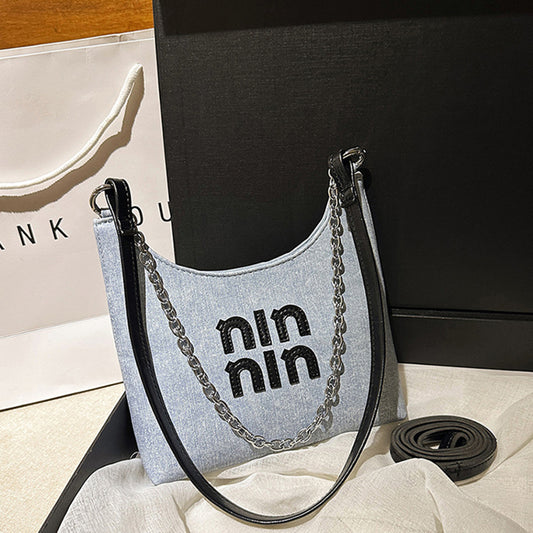 【小物】ジッパー肩掛け斜め掛けバッグG22304