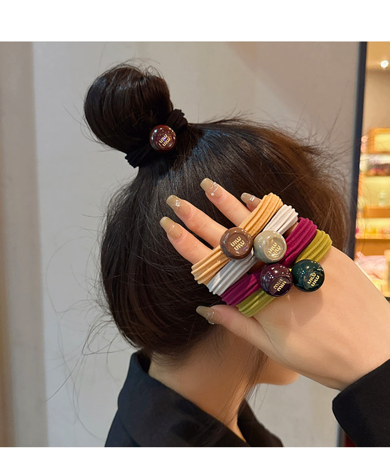 【小物】5色シュシュヘアゴムG22310