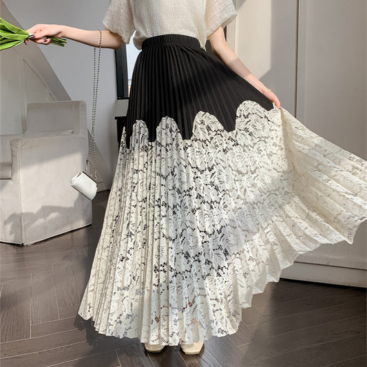 【bottoms】レース切り替えスカートG22345