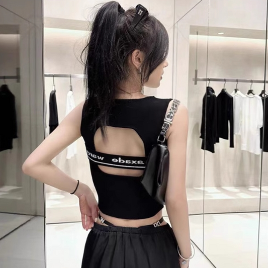 【tops】透かし彫りキャミソールG22356