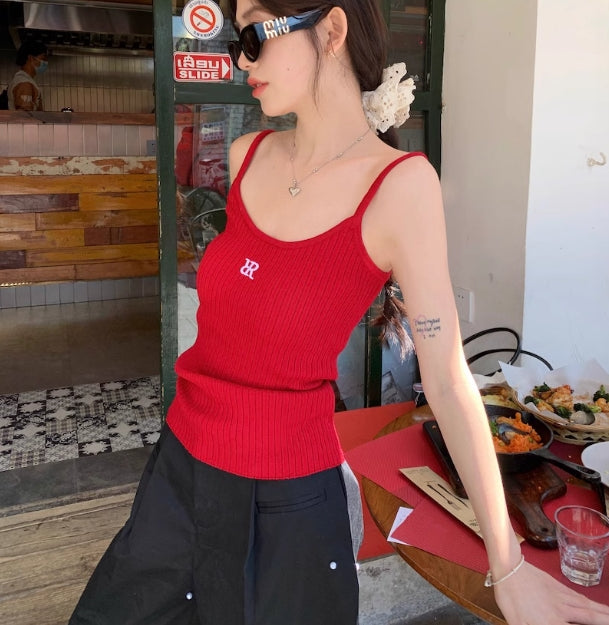 【tops】ニットキャミソールG22362