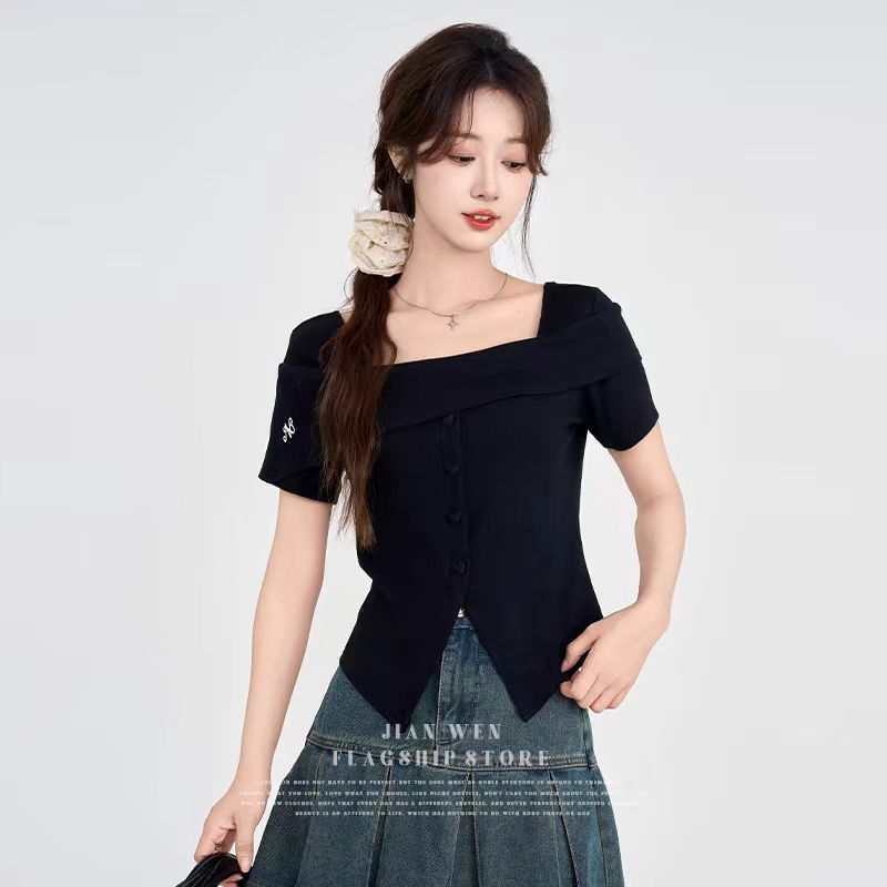 【tops】オフショルダーTシャツG22370