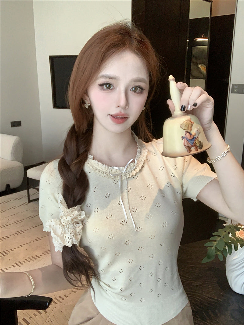 【tops】ニットＴシャツG22375
