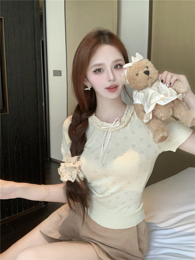 【tops】ニットＴシャツG22375
