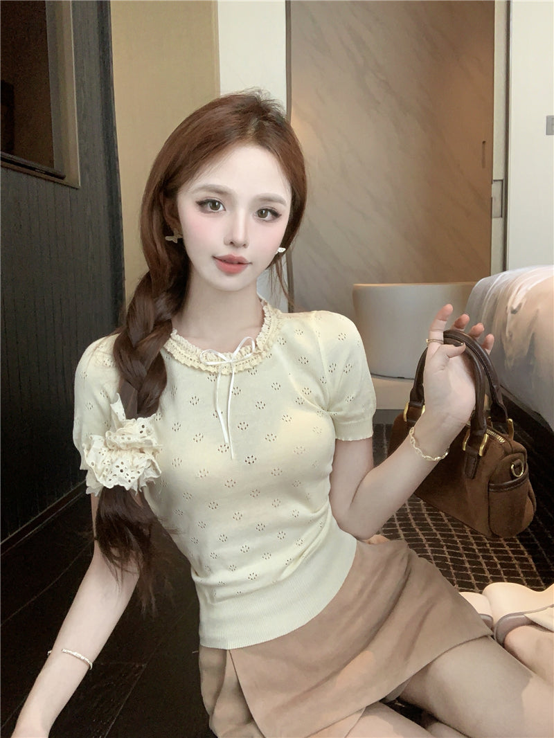 【tops】ニットＴシャツG22375