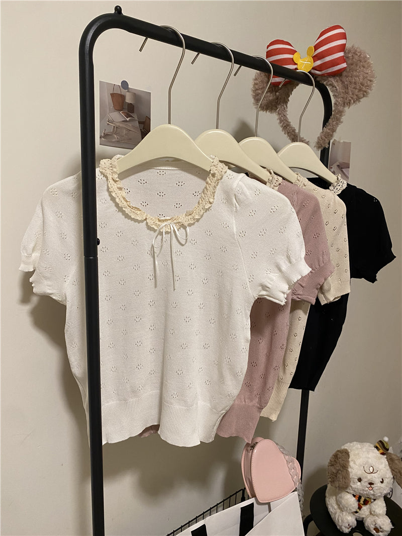 【tops】ニットＴシャツG22375