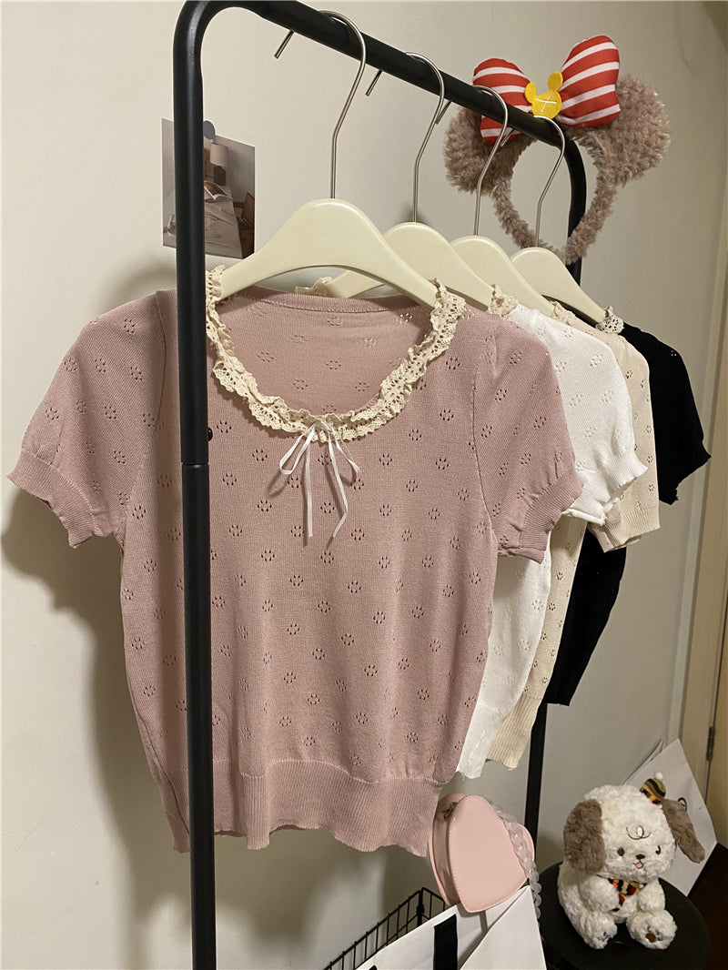 【tops】ニットＴシャツG22375