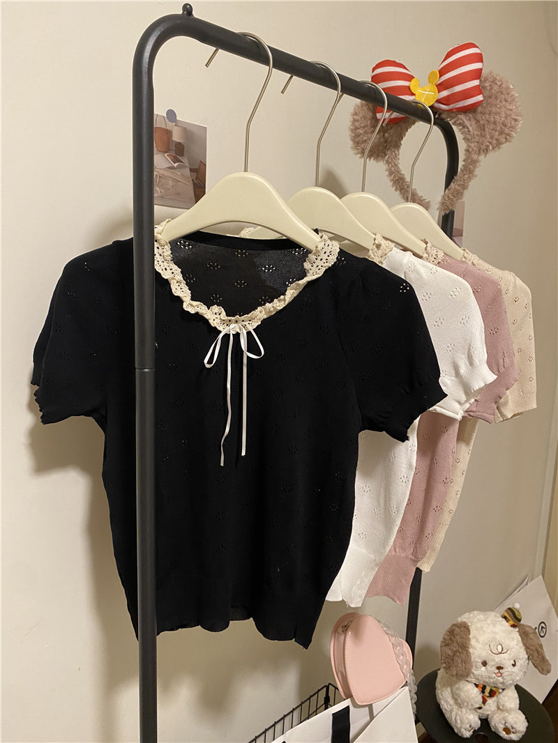 【tops】ニットＴシャツG22375