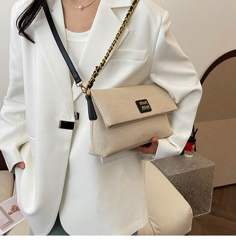 【小物】OL通勤ジッパーメッセンジャーバッグG22382