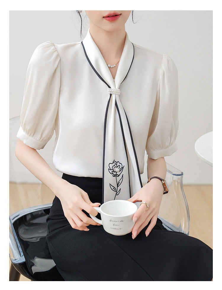 【tops】OL通勤ブラウスG22386