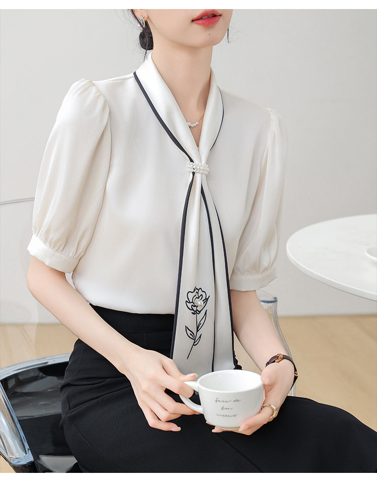 【tops】OL通勤ブラウスG22386