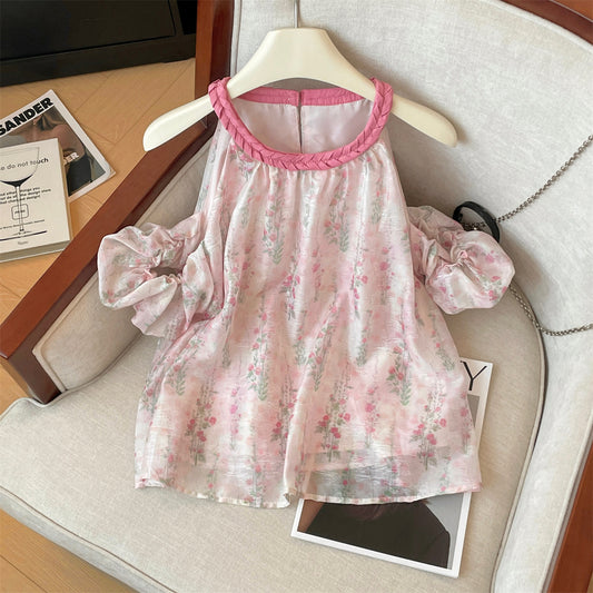 【tops】ノースリーブシフォンブラウスG22395