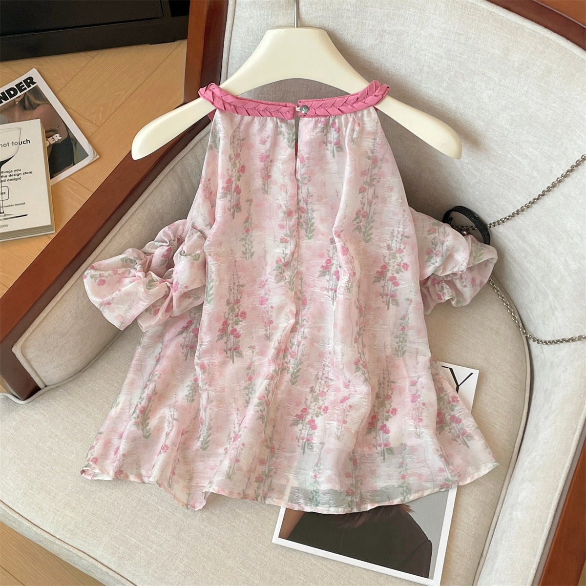 【tops】ノースリーブシフォンブラウスG22395